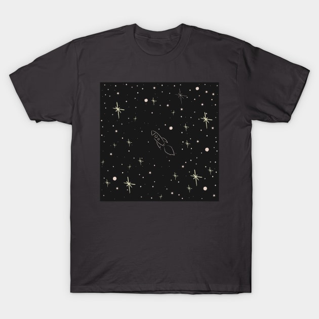 Rocket to Stars T-Shirt by KristinaStellar 